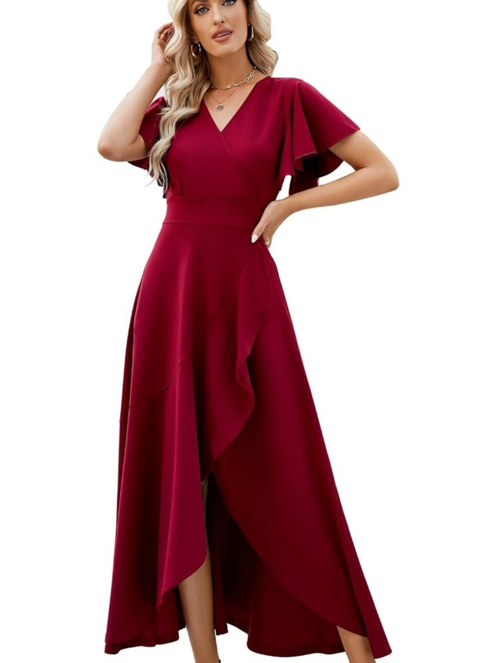 Elegant V Neck Formal Gowns for Women | Evening & Wedding Guest Dresses